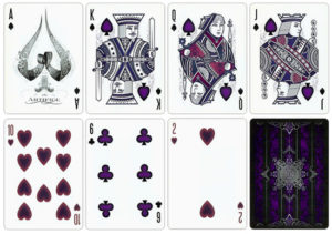 Sample face cards showing custom coloring