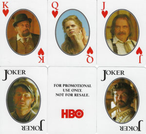 King, queen, and jack of hearts, joker cards, and promo card