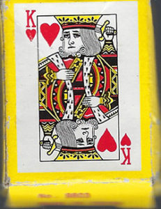 King of Hearts card showing