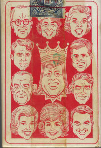Caricatures of Kennedy family members 