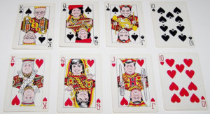 Spades and Hearts face cards