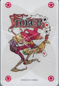 Joker card shown. Made in China.