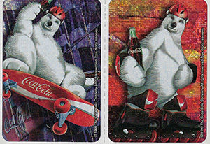 Polar bears being skateboarding